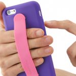 Silicone Case with Card Pocket & Grip Band for iPhone 6 Plus（5.5inch）
